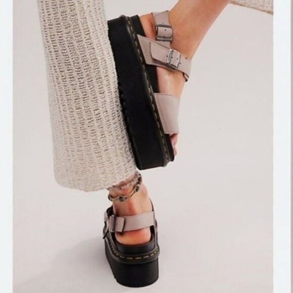 Dr. Martens Voss Quad Leather Platform Sandals - Picture 3 of 14